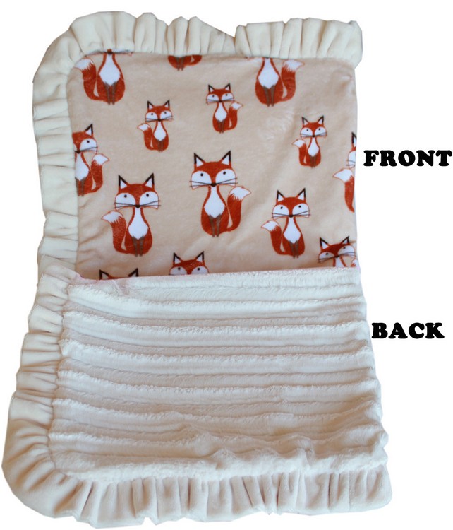 Luxurious Plush Pet Blanket Foxy 1/2 Size